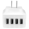 Startech.Com 4-Port USB International Wall Charger - 34W/6.8A - White USB4PACWH